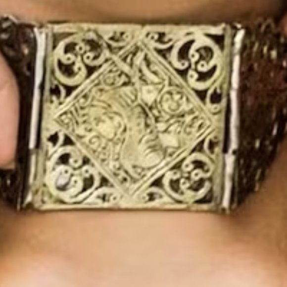 Vintage Amulet Cum Choker- Traditional Handmade Antique Jewellery, - Picture 4 of 4